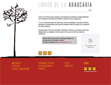 Tablet Screenshot of librosaraucaria.com